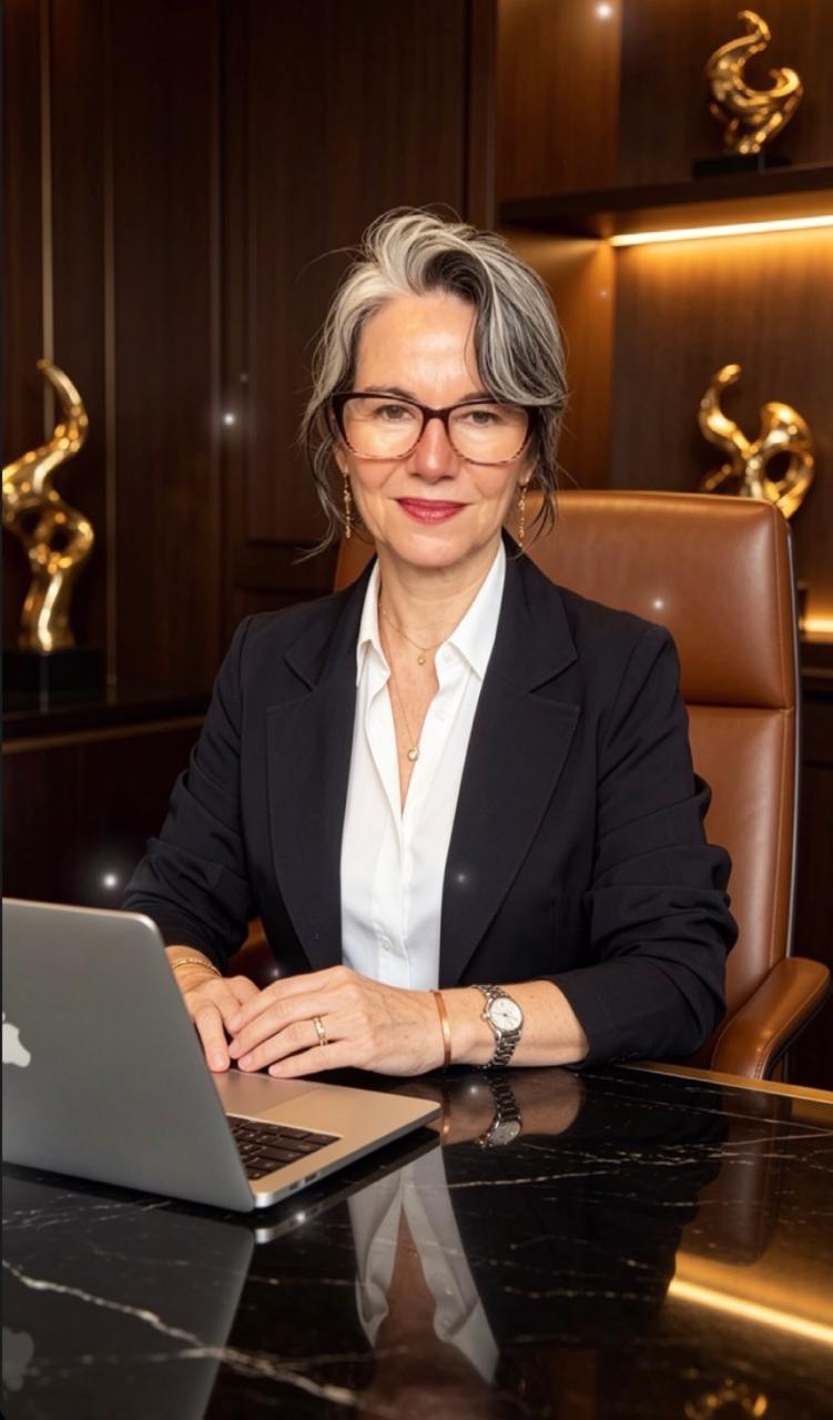 Vânia Távora em seu escritório
